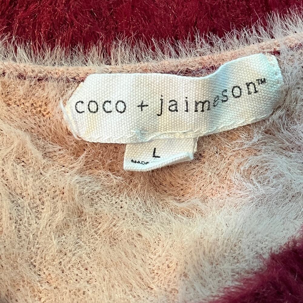 Coco + Jaimeson Fluffy Fuzzy Pullover Sweater Wom… - image 3